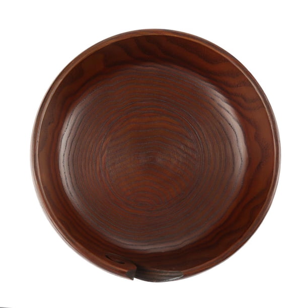 Cuenco de hilado hecho a mano hecho a mano natural Cuenco de hilado de madera, tejido de punto con almacenamiento de agujeros, decoración delicada y elegante(Diámetro 18-20CM) Unbranded GY02543-02