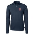 thumbnail image 2 of Men's Cutter & Buck  Navy St. Louis Cardinals Virtue Eco Pique Recycled Quarter-Zip Pullover Top, 2 of 3