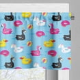 thumbnail image 3 of Ambesonne Summer Window Valance, Duck Flamingo and Unicorn, 54" X 18", Multicolor, 3 of 5