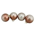 thumbnail image 2 of 4ct Brown and Silver Ombre Hand Blown Shiny Glass Christmas Ball Ornaments 3.25" (80mm), 2 of 4