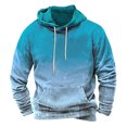 thumbnail image 1 of Men's Print Plush Warm Coat Fleece Sweater Casual Coat Pocket Sweater Autumn Winter Coat XL, 1 of 3