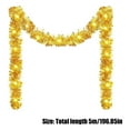 thumbnail image 2 of Christmas Tinsel Garland - Xmas Garland with LED Lights, Christmas Tree Ornaments, Christmas Decorations for Party Weddings, 2 of 13