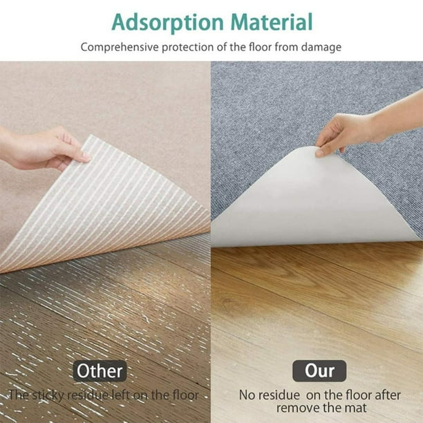 COSTWAY Tapis Protège Sol Antidérapant en PVC pour Parquet