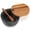 Dark Grey Marble Bowl, variant on Salt Cellar Box with Lid & Spoon, Modern White Stone Salt or Pepper Sugar Spice Seasoning Bowl Container Jar Holder Well Keeper Dish Pig Crock for Kitchen (White Grey Marble Lid)