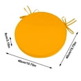 thumbnail image 4 of Outdoor Round Chair Cushions Waterproof - 14.96 Inch Patio Furniture Seat Pads with Secure Ties, Removable Washable Covers for Bistro Dining Office Chairs, All-Weather Garden Cushions, 4 of 9
