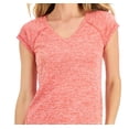 thumbnail image 2 of ID Ideology Women's Essentials Rapidry T-Shirt Red Size 2X, 2 of 3