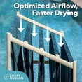 thumbnail image 6 of Coast Modern Pool Towel Rack – 5 Beach Towel PVC Drying Rack for Outdoor & Indoor Use - Sand, 6 of 6