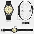 thumbnail image 5 of Mens Watches Classic Quartz Watch for man with Calendar and Luminous hands- The Perfect Gift for Men, 5 of 9