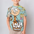 thumbnail image 2 of The Loud House Kid Shirts Unisex Casual Tops 3D Print Graphic Tees Short Sleeve T Shirts for Boys Girls 110CM, 2 of 8