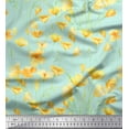 thumbnail image 1 of Soimoi Cotton Duck Fabric Buttercup Floral Print Fabric by Yard 56 Inch Wide, 1 of 1