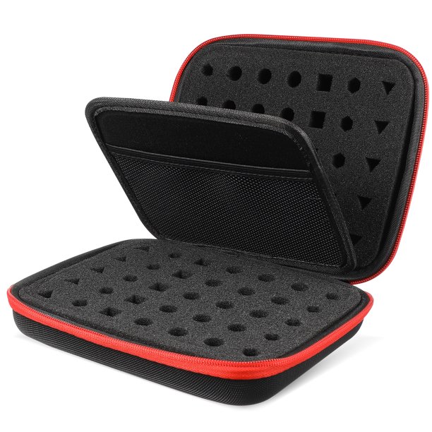 Bolsa organizadora de dados, soporte para dados portátil con cremallera, estuche para dados de doble compartimento, bolsa de almacenamiento para juegos de mesa, accesorio para juegos