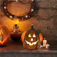 thumbnail image 2 of Bewildely Linterna de calabaza de Decoración de calabaza fantasma de dibujos animados Lindos adornos de Halloween Decoración de calabaza de Iluminación y accesorios No.2 Bewildely HA027637-02, 2 of 6