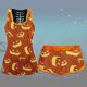 thumbnail image 4 of Conjunto de camisetas sin mangas de Halloween para mujer Pantalones cortos de cintura elástica con estampado de calabaza Fridja fhjkhfk456242, 4 of 7