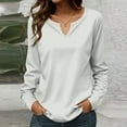 thumbnail image 2 of Shirts For Women Women Fashion Casual Long Sleeve Solid Color Tops Shirts Blouses Tops Womens Tops, 2 of 6