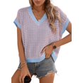 thumbnail image 1 of Tops Dokotoo Summer Outfits 2025 a la moda con cuello en V para mujer, 1 of 4