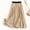 Beige, variant on haxmnou women fashion casual sequins loose skirt party high waist a line skirt silver xl