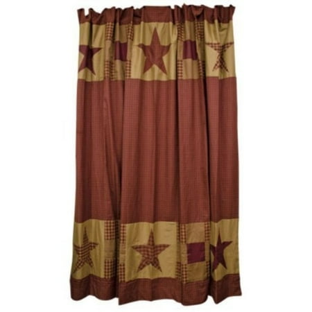 Vhc Brands Classic Country Primitive Bath Red Patchwork Borders