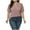 Pink, variant on AnuYalue Oversized Notch V Neck T Shirts for Women Plus Size Puff Sleeve Eyelet Embroidery Tops Dressy Casual Short Sleeve Tunic Blouses
