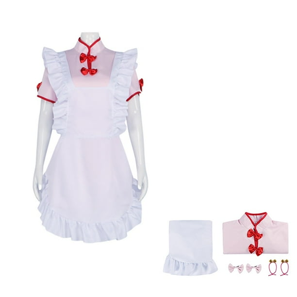 Anime Ranma 1/2 Champú Cheongsam Cosplay Disfraz Mujeres Lindo Vestido Fiesta Maid Traje Halloween Carnaval Uniformes
