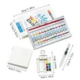 thumbnail image 3 of PBAZIH Four Seasons Times Mini Watercolor Paint Box - Acrylic Box Sketching & Painting Travel Kit, Portable Art Supplies for Beginners, Artists, and Outdoor Adventures, 3 of 9