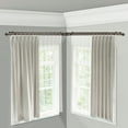thumbnail image 4 of 3/4" Dia Adjustable Corner Window Double Curtain Rod 48 to 84" (each side) in Cocoal with Ingo Finials,(4789-487-CR), 4 of 4