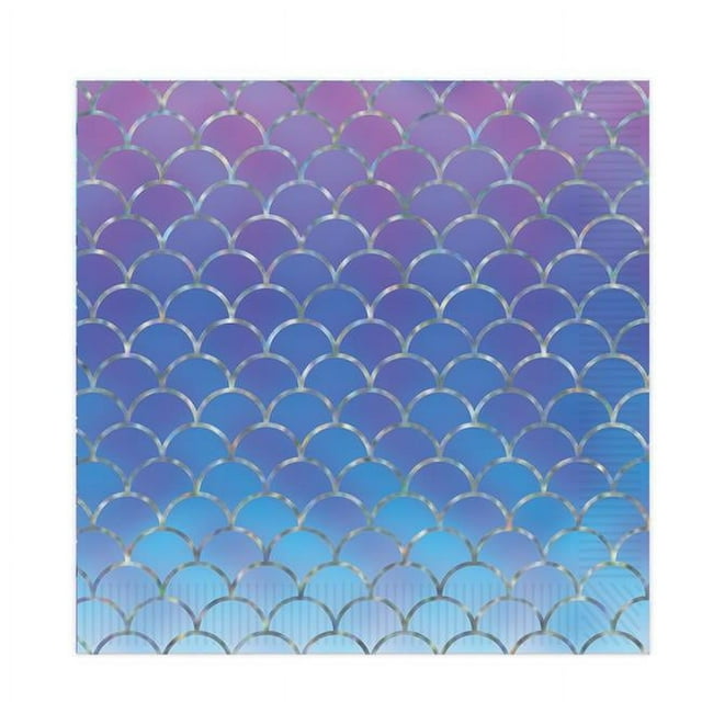Beistle 53729 Mermaid Scales Luncheon Napkins