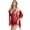 Wine Red, variant on Plus Size Sexy Lingerie, CaiDieNu Lingerie for Women, 3-Piece Women Lingerie Sexy Lace Nightgowns with Robe & Thong - White 2XL
