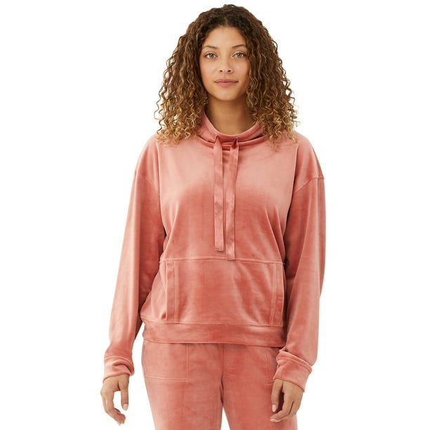 women's funnel neck sweatshirt