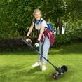 thumbnail image 5 of Paddsun Electric Weed Wacker, Battery Powered Cordless String Trimmer Edger with Wheels,Electric Weed Eater Cutter Lawn Mower Edger Tool,Adjustable Handle,3 Function Blades Cutter for Yard and Garden, 5 of 8
