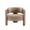 Khaki, variant on Guyou Modern Barrel Accent Chair, Velvet Upholstered Round Armchair, Comfy Side Club Chair Casual Single Sofa Chair for Living Room Bedroom, Khaki