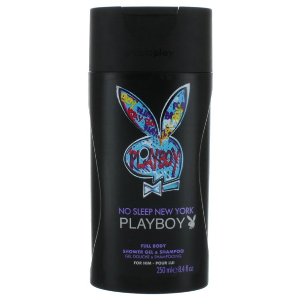 No Sleep New York by Playboy for Men Shower Gel & Shampoo 8.4oz
