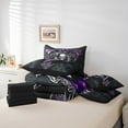 thumbnail image 4 of Erosebridal Halloween Dragon Skull Bedding Sets Twin Size, Hippie Grey Purple Sword Comforter Sets with Sheets, Breathable 7-Piece, 4 of 5