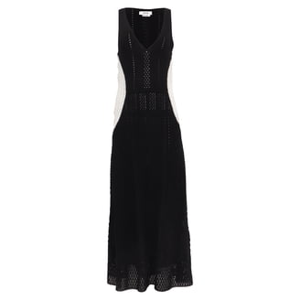 jason wu black maxi dress Jason Wu Women's Short Sleeve Drop Waist Dress - Black