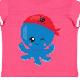 thumbnail image 4 of Inktastic Pirate Octopus, Cute Octopus, Little Octopus Boys or Girls Toddler T-Shirt, 4 of 5