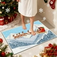 thumbnail image 6 of Embroidery Christmas Outdoor Rugs Christmas Decor Doormat, Cozy Holiday Welcome Mats, Outdoor Covered Area Carpet Mats, Snowfield & Elk & Sled Design Farmhouse Entryway Doormat, 6 of 6