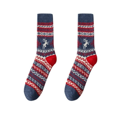 

Women Ethnic Wool Socks Retro Christmas Fawn Rabbit Wool Socks Warm Socks Calcetines Meias