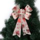 thumbnail image 3 of Lazos de decoración navideña para árbol de Navidad, lazos de impresión para manualidades, 25cm, nuevo, 3 of 4