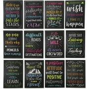 12-Pack Small Inspirational Notebooks with Growth Mindset Quotes, Motivational Pocket Journal Notepads for Students, Kids Party Favors, School, Office (3.5x5 in)
