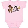 thumbnail image 3 of Inktastic Off to the Races with Cowgirl on Horse Girls Baby Bodysuit, 3 of 5
