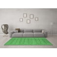 thumbnail image 3 of Ahgly Company Machine Washable Indoor Rectangle Oriental Emerald Green Industrial Area Rugs, 6' x 9', 3 of 4
