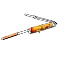 thumbnail image 4 of Matsuzay BBQ Grill Mesh Antiadherente Barbacoa Meshes Portable Fish Grilling Mesh Barbacoa Cesta Barbacoa Herramientas Accesorios de cocina Cocina y Comedor plateado + marrón claro Matsuzay HA027411-02, 4 of 6