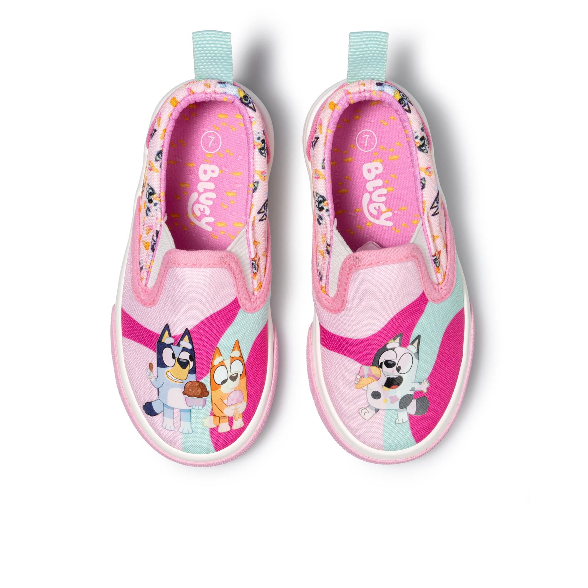 Bluey Toddler Girls Slip On Sneaker