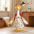 thumbnail image 4 of Back to Sch-ool Goose Outfit with Bow Backpack Pencil Decor Fits 17 23 Inch Porch Lawn Statue, Figurine Sold Separately, 4 of 5