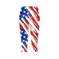 thumbnail image 4 of Wiyuqeen Women's American Flag Capri Leggings High Waist Stretchy Yoga Leggings Red White and Blue Tight Pants Plus Size Beach Leggings, 4 of 5
