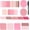 Pink, variant on Transparent Sticky Note Set, 910 Sheets, | Translucent Clear Sticky Notes, Gradient Color Self-adhesive Tabs for Tabs Book Tabs Office Study Supplies