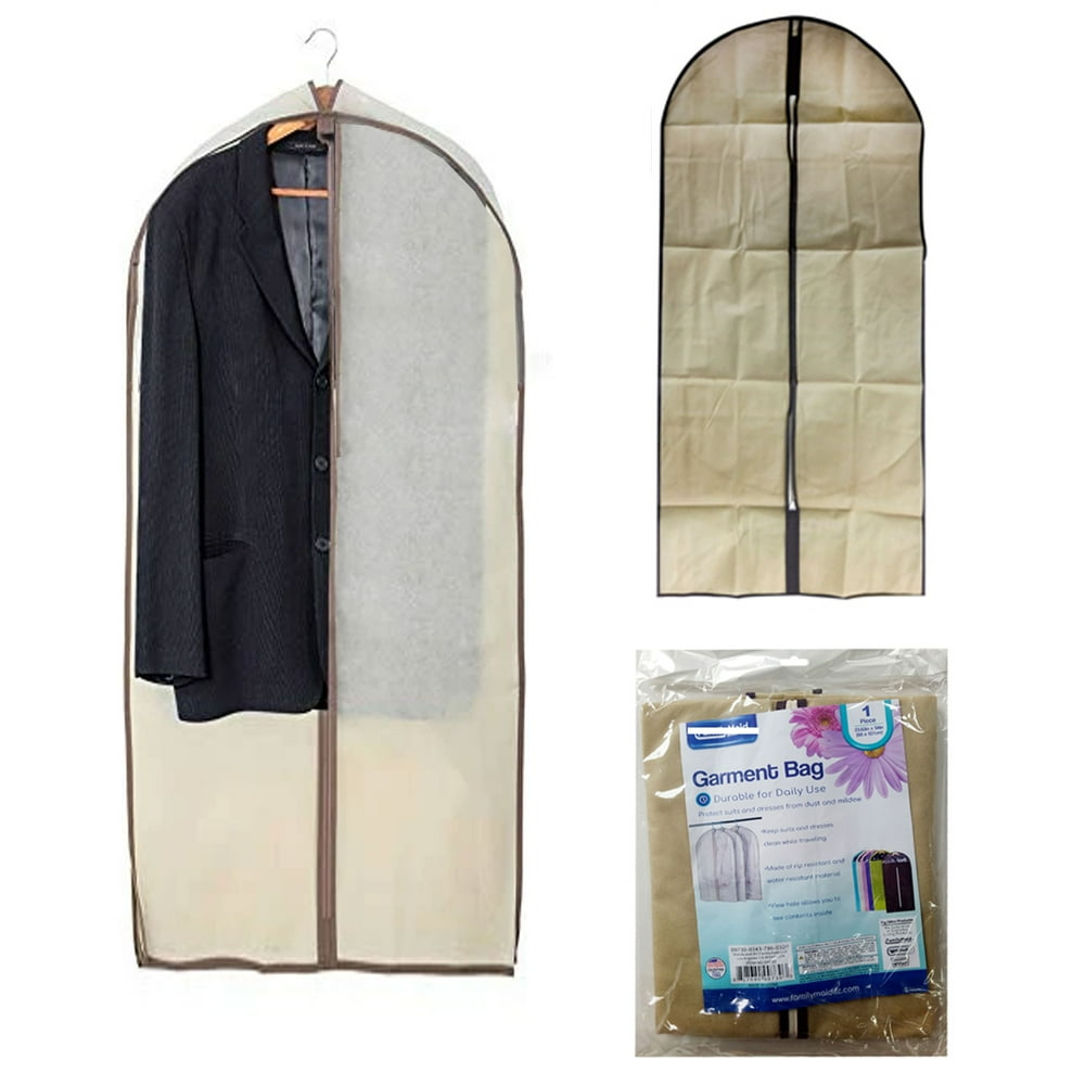 1 Pc Hanging Garment Bags for Storage Travel Suit Bag Dress Shirt Coat