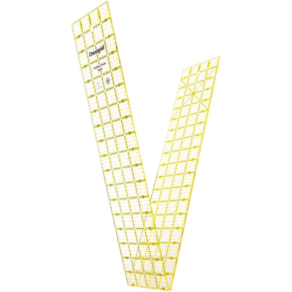 Omnigrid R436F Folding Ruler, 4 x 36Inch, Clear