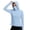Light Blue, variant on HBYJLZYG Women's Long Sleeve Hooded Top with Face Cover and Thumbholes, UPF 50 Sun Protection Lightweight Outdoor Athletic Shirt for Running and Hiking