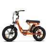 Addmotor 20" 750W 48V 16Ah E-bike, Electric Bike Bicycle Fat Tires for Adult M-66 R7, Orange