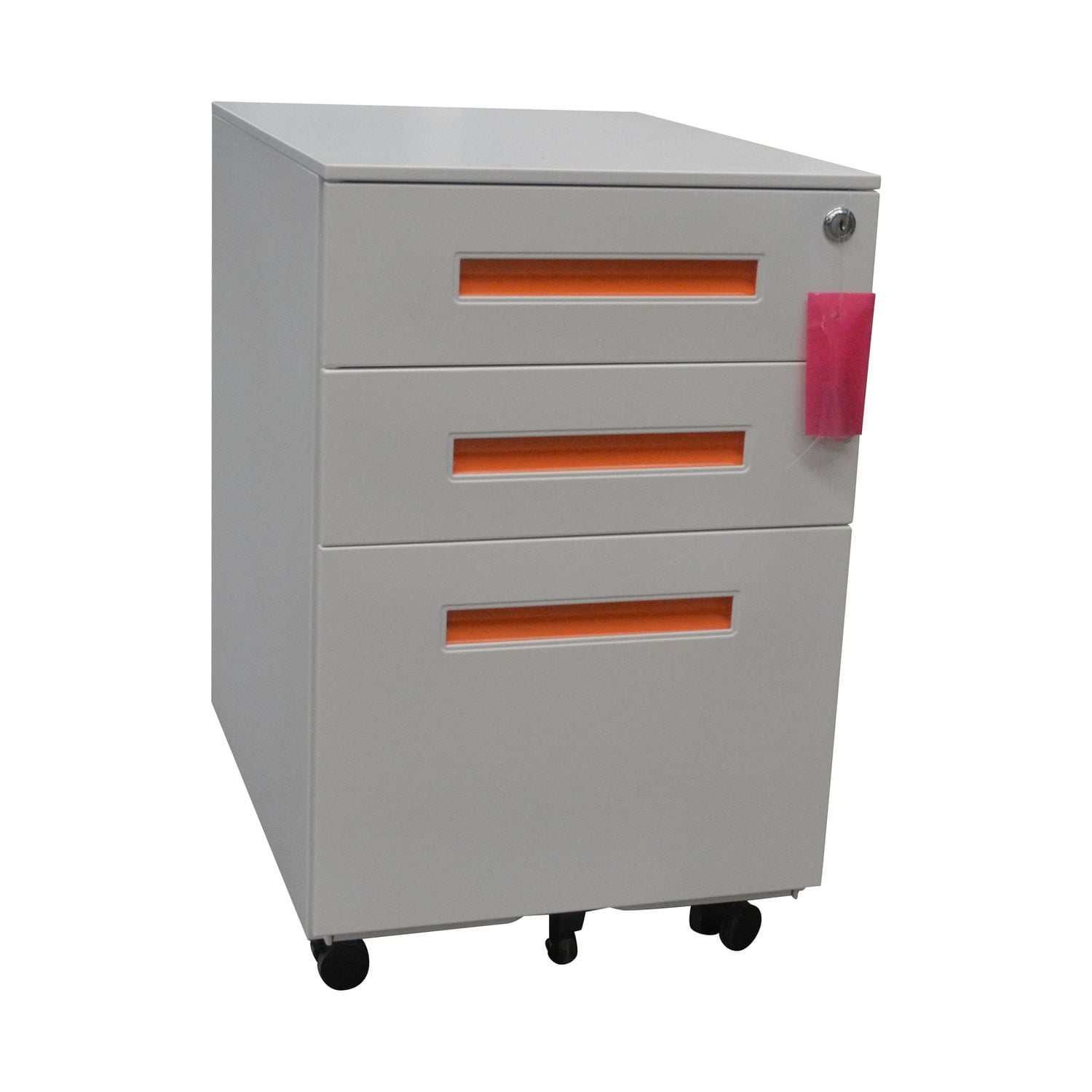 TygerClaw 3 Drawer Lateral Filing Cabinet - White